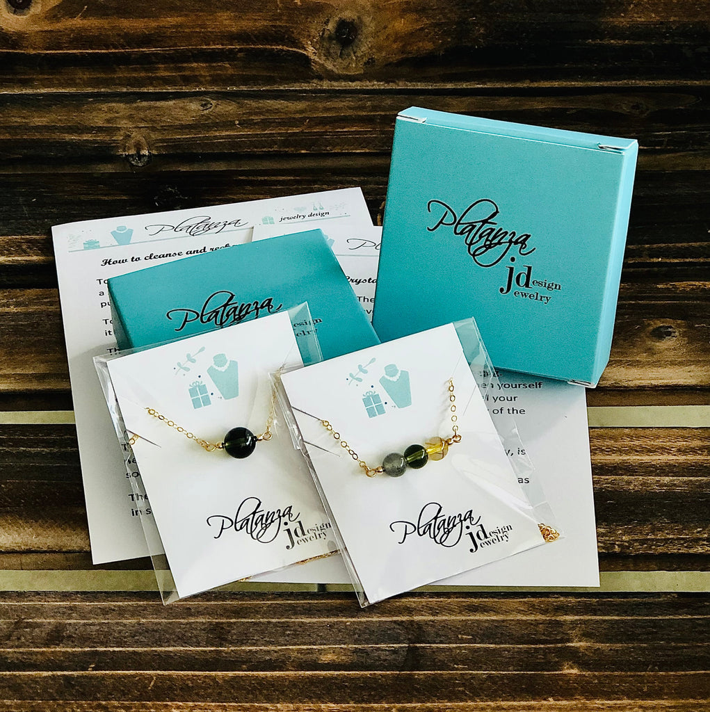 Minimalist Happiness and Good Vibes Necklace,